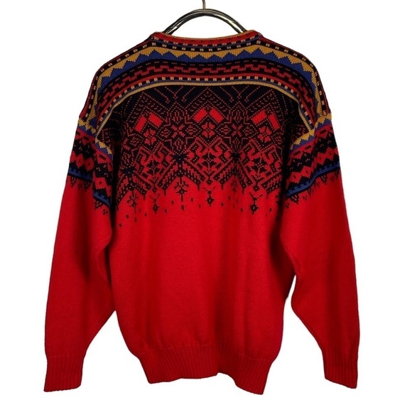 OBERMEYER KILIAN OVERSIZED HOLIDAY FAIR ISLE WOOL BLEND SKI SWEATER - Picture 4 of 11